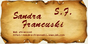 Sandra Francuski vizit kartica